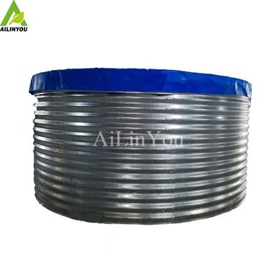 Factory Custom Foldable Pvc Tarpaulin Fish Farming Tank Movable New Galvanized Sheet Fish Pond