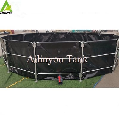 Hot sell PVC Canvas Fish Tank Farming Round Fish Pond Tank  tilapia farming