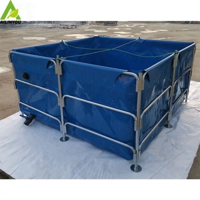 foldable pvc tarpaulin fish breeding tank fish pond koi fish tank