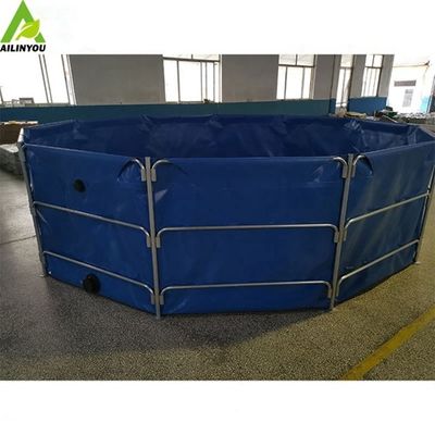 Customized Light Fish Pond Tarpaulin For Farm 2000l Pvc Fish Farming Tank Pond For Europe