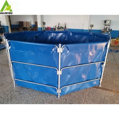 High Quality Plastic Pvc Collapsible Round Frame Fish Tank Customized Shrimp Breeding Tank Pvc Frame Water Tank