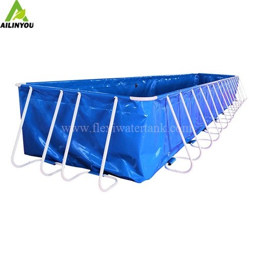 Hot Sale Inflable Rectangular Metal Frame Swimming Pool Indoor and Outdoor  Adult Plastic Swimming Pool