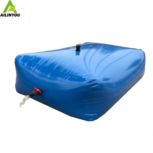 Flexible PVC water bladder storage tank 5000L collapsible rainwater harvesting rectangular water bladder