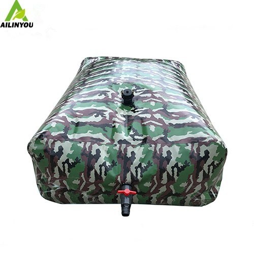 Flexible PVC water bladder storage tank 5000L collapsible rainwater harvesting rectangular water bladder