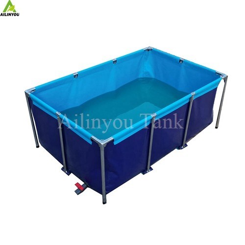 Factory Supply Commercial Biofloc Fish Farming Tank Round Pond Tarpaulin Salt Water Aquarium Fish Tank
