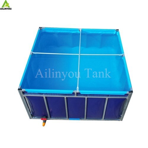 Recirculating Aquaculture System Foldable PVC Aquaculture Fish Pond Fish Farming Tanks for Shrimp Fish Raising