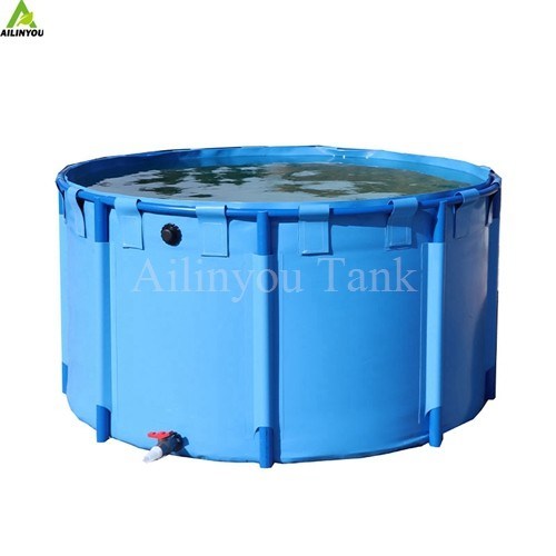 Hot Selling Plastic Fish Tanks Foldable Pvc Tarpaulin Fish Farming Pond Tank