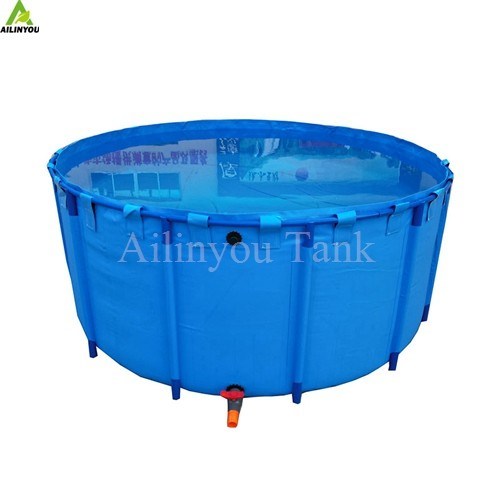 Recirculating Aquaculture System Foldable PVC Aquaculture Fish Pond Fish Farming Tanks for Shrimp Fish Raising