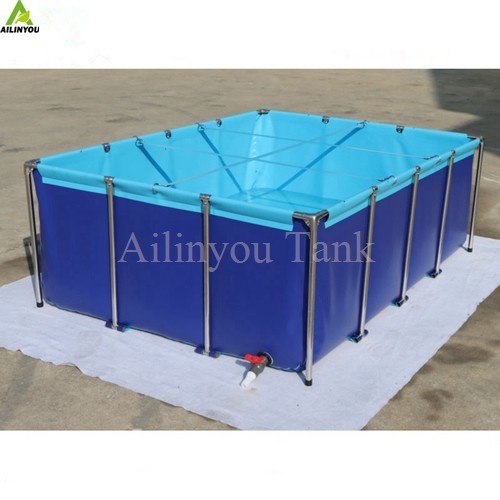 Recirculating Aquaculture System Foldable PVC Aquaculture Fish Pond Fish Farming Tanks for Shrimp Fish Raising