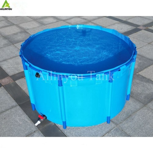 Factory Direct Sale Foldable Pvc Tarpaulin Fish Farming Pond Tank