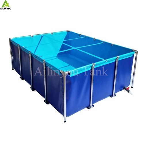 Recirculating Aquaculture System Foldable PVC Aquaculture Fish Pond Fish Farming Tanks for Shrimp Fish Raising