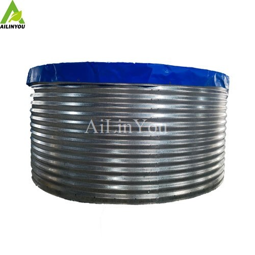 Factory Custom Foldable Pvc Tarpaulin Fish Farming Tank Movable New Galvanized Sheet Fish Pond