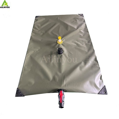 Ailinyou Flexible Food Grade TPU Drinking Water Bladder Tank 500 Liters TPU Tank