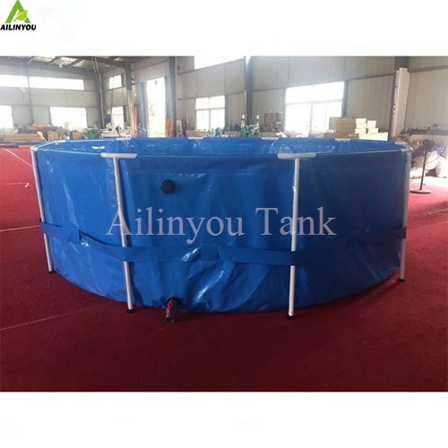Recirculating Aquaculture System Foldable PVC Aquaculture Fish Pond Fish Farming Tanks for Shrimp Fish Raising