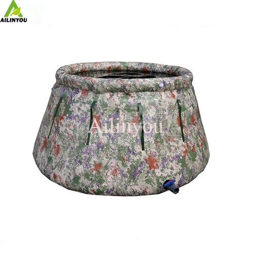 New Designed Folding pumpkin water tank Starry camouflage conical water storage tank
