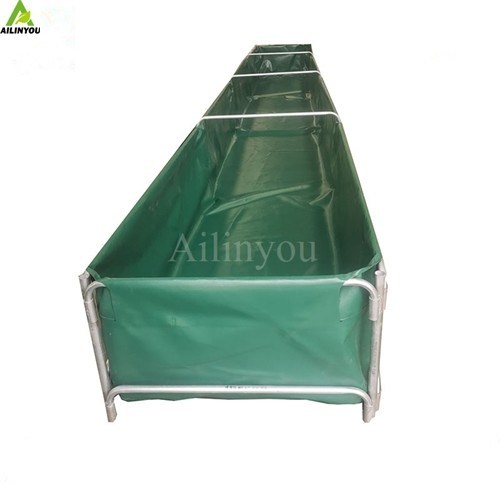 Easy Installation PVC Fish Farming Tank with Stainless Frame for Shrimp and Catfish Farming