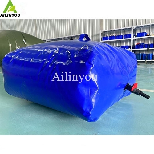 Chongqing Ailinyou Wholesale  Collapsible Water Bladder 500L /130 Gal PVC Water Storage Bladder  For  Water Storage