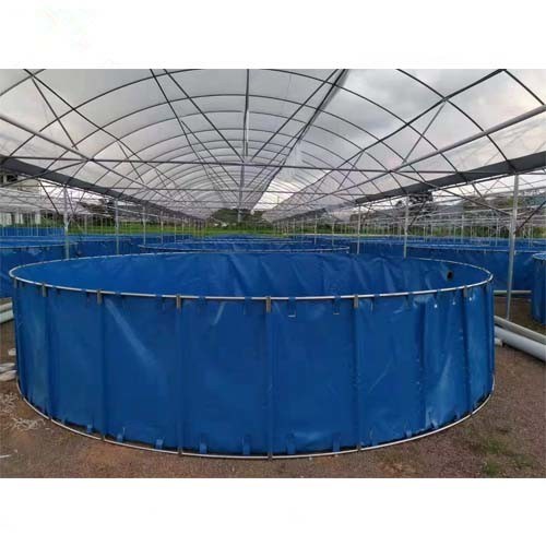 Collapsible PVC Tarpaulin Fish Tank Farming Backyard Round Fish Tank