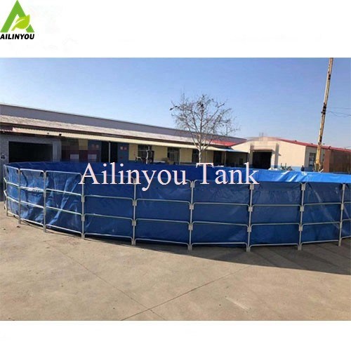 Hot sell PVC Canvas Fish Tank Farming Round Fish Pond Tank  tilapia farming