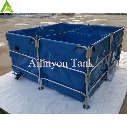 Durable Foldable Square and Round PVC Tarpaulin Fish Farming Pond Tank