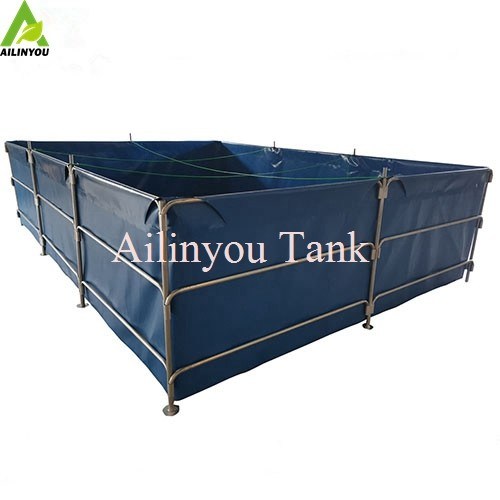 High quality pvc tarpaulin fish tank collapsible fish tank tarpaulin plastic fish farm tank