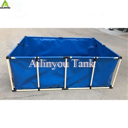 Factory price flexible fish farming tank aquaculture collapsible fish pond farm tank