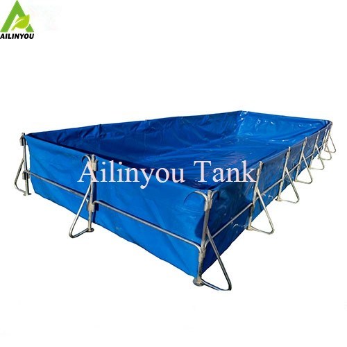 High quality pvc tarpaulin fish tank collapsible fish tank tarpaulin plastic fish farm tank