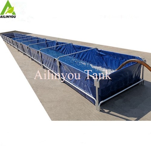 aquaculture fish farming tanks supplier for sale large aquaculture cylinder foldable fish farming tank