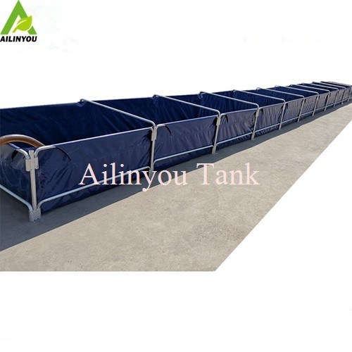 High quality pvc tarpaulin fish tank collapsible fish tank tarpaulin plastic fish farm tank
