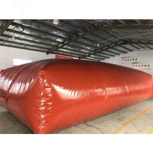 Chinese manufacturer PVC flexible red mud home use storage balloon biogas bag