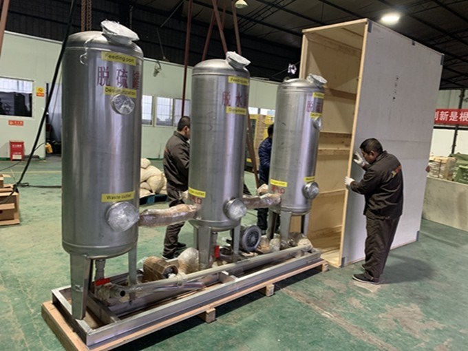 Biogas purification system H2S scrubber filter system Equipment