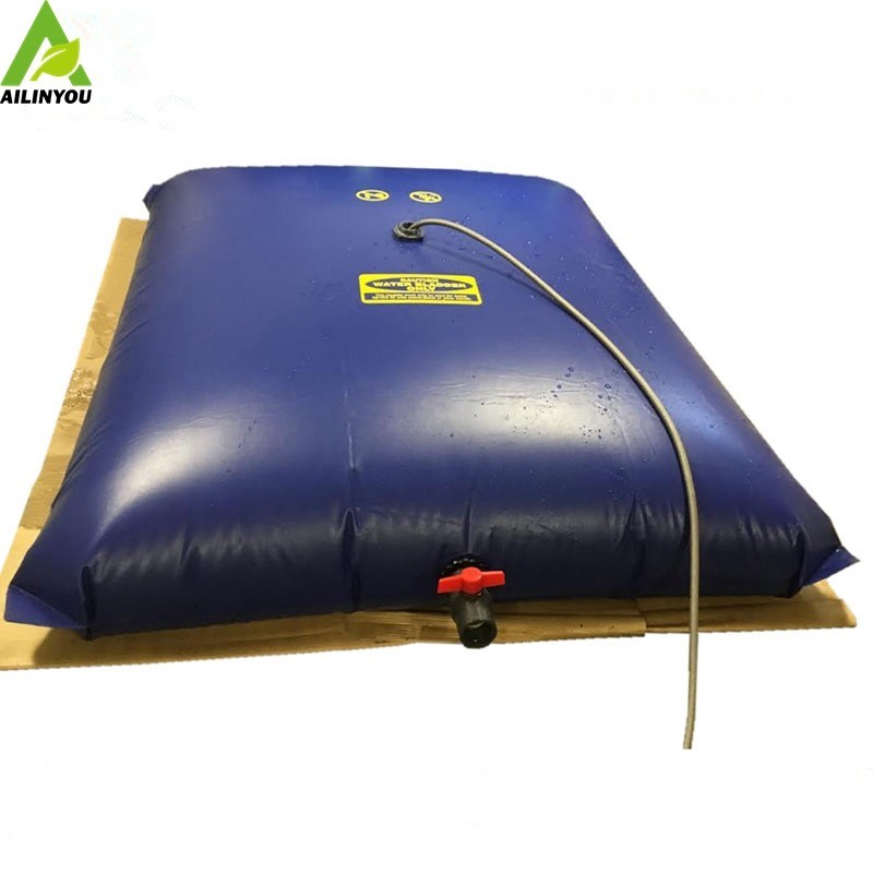 1000L collapsible plastic water tank pillow PVC irrigation storage tank