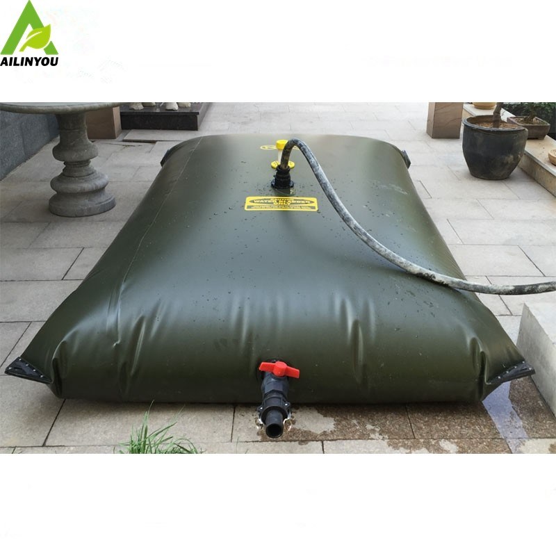 1000L collapsible plastic water tank pillow PVC irrigation storage tank