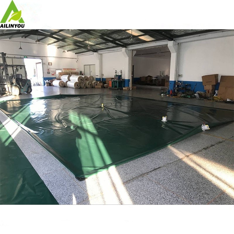 Collapsible soft PVC 20,000L ~35,000 litre water storage tank for swiming pool water treatment in sounth African