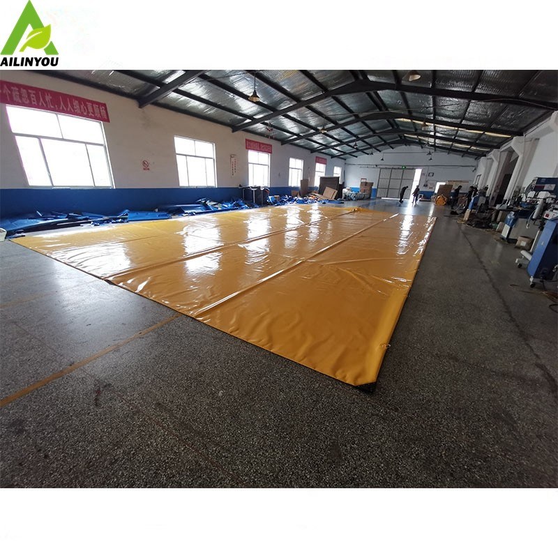 Collapsible soft PVC 20,000L ~35,000 litre water storage tank for swiming pool water treatment in sounth African