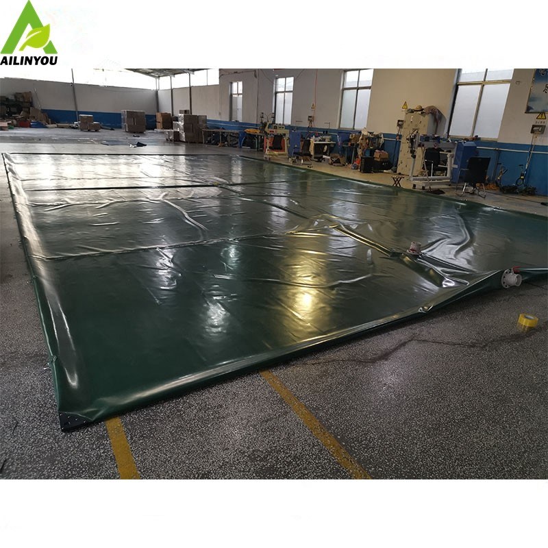 Collapsible soft PVC 20,000L ~35,000 litre water storage tank for swiming pool water treatment in sounth African