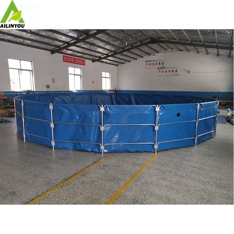 20000Litres PVC flexible wire mesh tank for  Fish farming tank  and water storage