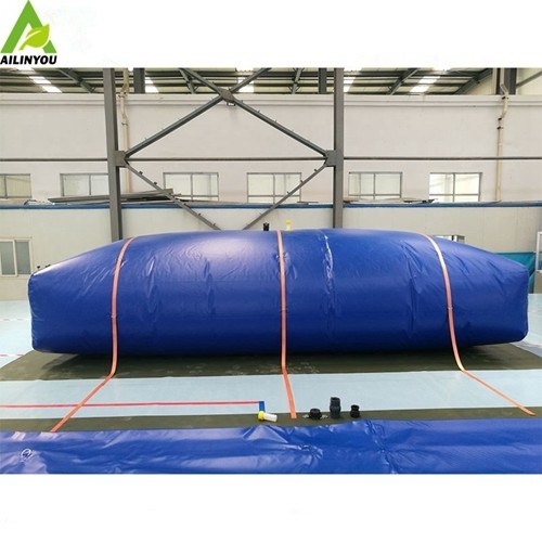Flexible 100000liter Pvc Tarpaulin Fabric Water Storage Bladders Bags Containers For Wastewater Treatment