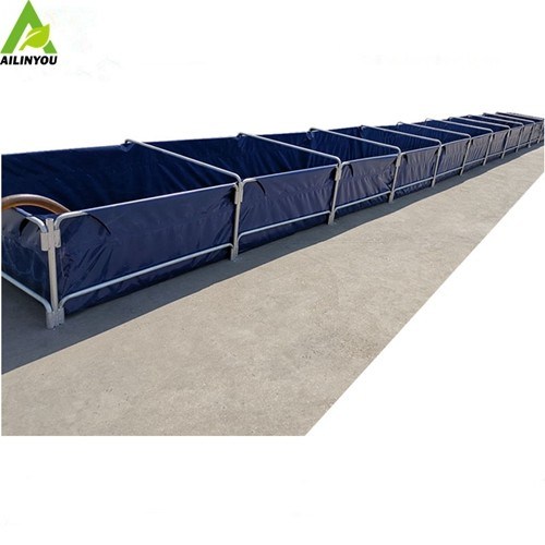 Ailinyou  Wholesale Folding Fish Tanks  Rectangular Biofloc system Fish pond tank 20000 L