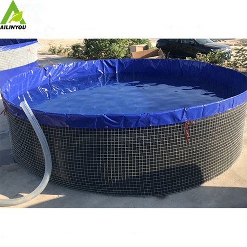 mobile 30000 Liters  wire  mesh tank for fish farming or water storage