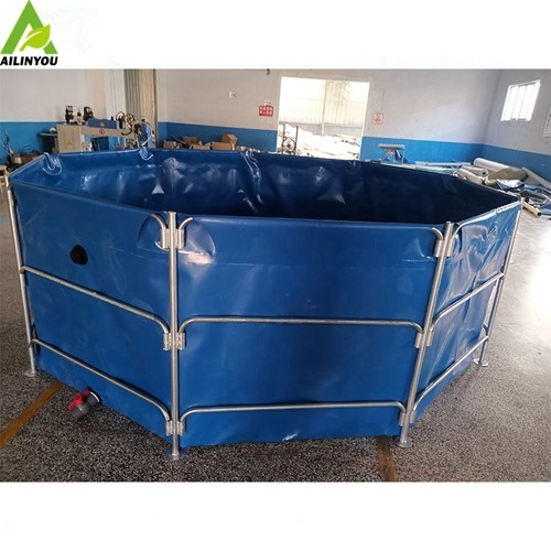 Foldable Pvc Tarpaulin Fish Tank Farming Pond Aquaculture Fish Farming Tank
