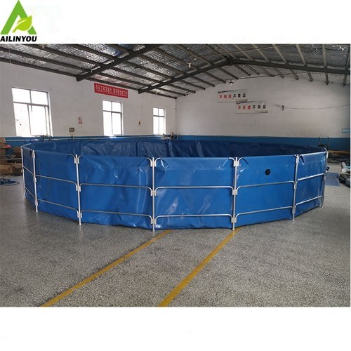 Custom  Outdoor Fish Ponds for Fish Farming 40000L Best Quality Fish tank  With  Galvanized Steel Frame