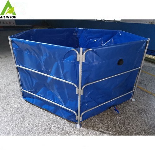 Foldable Pvc Tarpaulin Fish Tank Farming Pond Aquaculture Fish Farming Tank