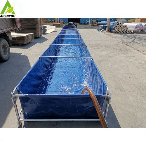 Ailinyou  Wholesale Folding Fish Tanks  Rectangular Biofloc system Fish pond tank 20000 L