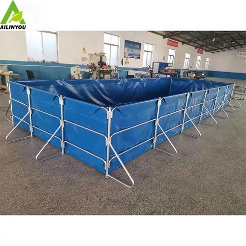Custom  Outdoor Fish Ponds for Fish Farming 40000L Best Quality Fish tank  With  Galvanized Steel Frame