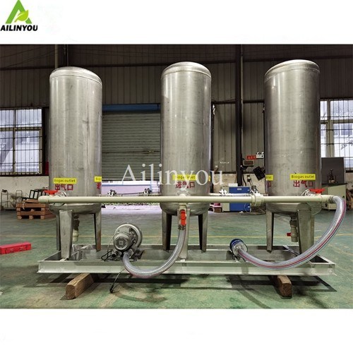Biogas purification to remove impurities h2s scrubber CO2 removal wet scrubber gas cleaning system