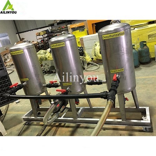 Biogas purification to remove impurities h2s scrubber CO2 removal wet scrubber gas cleaning system