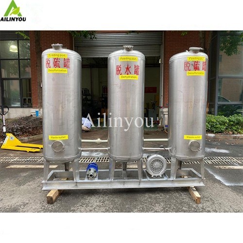 Biogas purification to remove impurities h2s scrubber CO2 removal wet scrubber gas cleaning system
