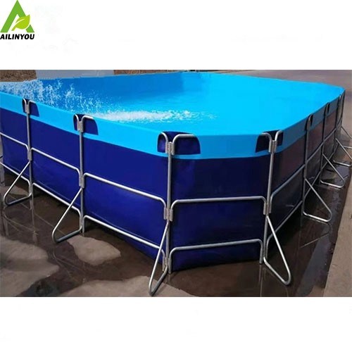 Super Quality Pvc Tarpaulin Fish Tank Collapsible Fish Tank Tarpaulin Plastic Fish Farm Tank