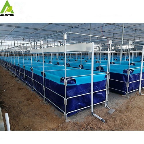 Waterproof  PVC Canvas Fish Tank Farming Round  Foladable PVC Tarpaulin Tank Fish Pond